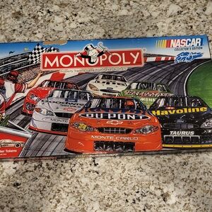NASCAR Monopoly Game Collectors Edition.  Sam Bass.  Complete Set